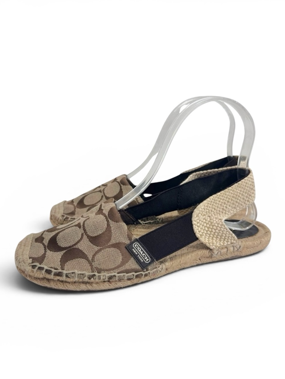 Coach Rayanne Espadrille Sling Flat Brown/Tan